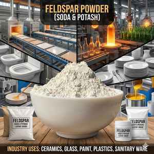 Polvo de Feldespato de Malla Fina de Fabricación India para la Producción de Azulejos Cerámicos, Porcelana, Vidrio y Frit, Disponible para la Venta - Product Image 3
