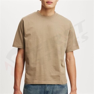 Camisetas Casuales de Algodón Satinado con Hombros Caídos, Diseño Personalizado, 280 g/m², Peso Pesado, Estilo Oversize, para Hombre, Marca Propia, Antiencogimiento - Product Image 5