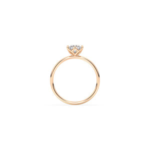 REYES Princess Cut 0.9 Carat Moissanite Single Stone Solitaire <b>Ring</b> in 925 Sterling Silver Rose Gold Plated Wholesale Jewelry - Product Image 6