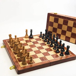 ILAHI's Eco-Friendly Rustic Polished Rectangle <b>Chess</b> <b>Board</b> Game 100% Handmade Pure Wood Animal/Love Style Customized Size <b>Chess</b> - Product Image 4