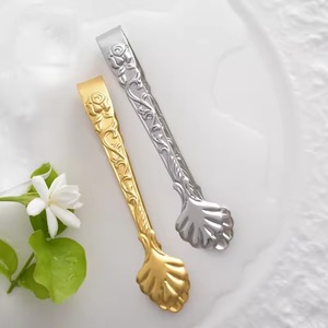 Pinces à glace en métal rose doré, design simple, antidérapantes, accessoire de bar, lot de 2 - Product Image 4