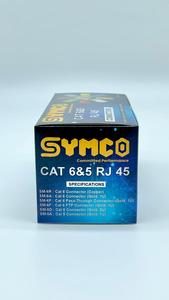 ขั้วต่อแบบ Pass-Through รุ่น SM-6P Cat6 ของ SYMCO (สีทอง, 1U) ปลั๊กโมดูลาร์อีเธอร์เน็ต 8P8C ขั้วต่ออีเธอร์เน็ต RJ45 ประสิทธิภาพสูง - Product Image 2
