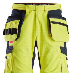 Meilleures ventes 100% pantalons de travail en coton de haute qualité vêtements de sécurité couleur unie imperméable et grande taille pour adultes - Product Image 5