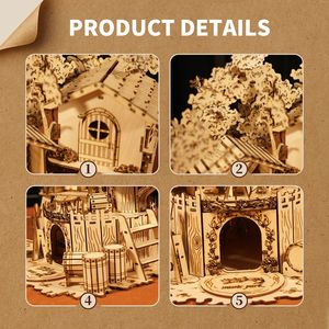 Kit Puzzle 3D in Legno Fatto a Mano - Casa sull'Albero - Decorazione Creativa per Bambini e Adulti - Regalo di Compleanno e Natale - Product Image 3