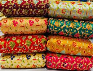 ผ้าไหมดิบ ผ้าไหมบังกาลอร์ ผ้าไหมมุลบาเร ผ้าไหมทอมือ ผ้าไหมดิบเนื้อสัมผัสธรรมชาติ ผ้าไหมดิบย้อมสี ผ้าไหมดิบสำหรับตกแต่ง - Product Image 5