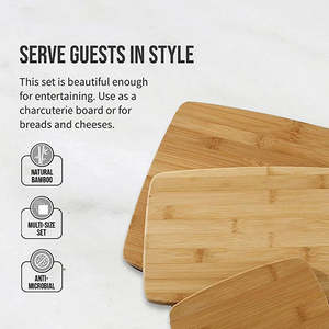 Tabla de cortar rectangular grande de madera |   Tabla de Cortar Resistente para Chefs Profesionales y Servicios de Catering - Product Image 5