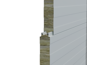 Panel Sándwich de Lana de Roca PROCK para Paredes Internas, Aislamiento Ignífugo de Alta Densidad, Sistema Industrial para Fábricas - Product Image 3