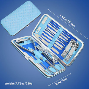 Professional Luxurious Stainless Steel Nail Care Grooming Set <b>Manicure</b> & Pedicure <b>Kit</b> with Box for Foot Application - Product Image 6