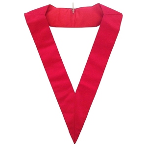 18th Degree Scottish Rite Collar Red Satin Grosgrain Knight of the Rose Croix Collar Masonic Collar Scottish Rite Regalia Red - Product Image 3