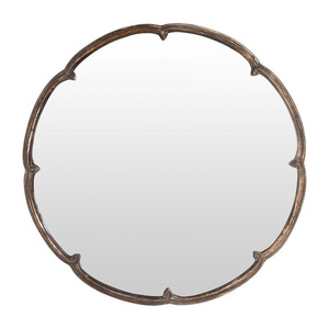 Miroir mural décoratif arqué de qualité supérieure avec bordure en métal – Miroir élégant pour hôtels et appartements - Product Image 1