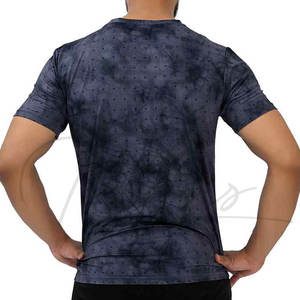 T-shirts pour hommes de haute qualité, vêtements décontractés, légers, respirants, séchage rapide, couleur personnalisée, impression numérique, polyester/coton - Product Image 1