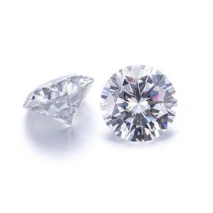 Pierre de Moissanite de 1,30 carat, taille brillant, 7 mm, créée en laboratoire, avec effet de couleur, alternative étincelante pour bague de fiançailles - Product Image 2
