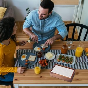 Brun 10 pouces bambou moderne porte-serviettes Rectangle boîte de papier de soie métal marbre céramique acrylique Table décoration accessoires - Product Image 6