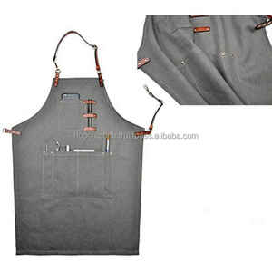 Custom Wholesale New Design Cheap Price 100% Genuine Leather <b>Kitchen</b> Cooking Waterproof <b>Apron</b> And Other Usage <b>Apron</b> - Product Image 5