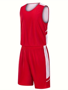 Maillots et shorts de basketball réversibles de qualité supérieure, vêtements de sport, football, 100% polyester, service OEM disponible, séchage rapide - Product Image 3