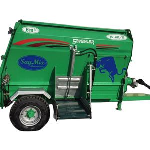 Blender mélangeur d'aliments pour animaux, chariot, benne horizontale, de haute qualité, 6m3, livraison gratuite - Product Image 1