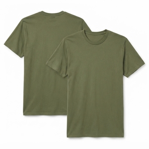 T-shirts de sport pour hommes en nylon et élasthanne, à col rond, manches courtes, tricotés, respirants, à séchage rapide, coupe classique, effet rafraîchissant - Product Image 3