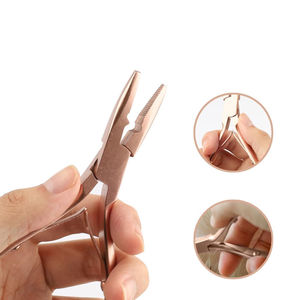 Kit d'outils pour extensions de cheveux, qualité chirurgicale, professionnel, pour techniciens en cheveux, vente chaude, extensions de cheveux à micro-perles, extensions à bandes adhésives, logo personnalisé - Product Image 4