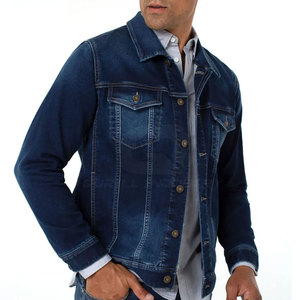 Durable <b>Lightweight</b> Men's Winter <b>Denim</b> Jeans <b>Jacket</b> with Front Logo Windproof & Breathable Casual Stylish Design - Product Image 4
