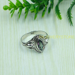Anillo de Plata de Ley 925 con Cuarzo Místico, Corte Marquesa, Topacio Místico Arcoíris, Anillo Hecho a Mano, Diseño Vintage, Anillo de Diseñador para Mujer - Product Image 2