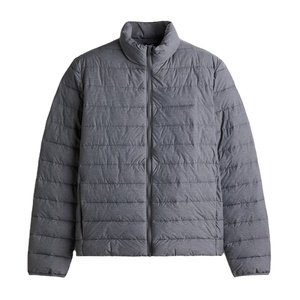 2025 Customized High Quality Canvas Casual <b>Long</b> Winter Waterproof Breathable Outdoor Warm <b>Mens</b> Puffer <b>Jacket</b> with Custom Logo - Product Image 1