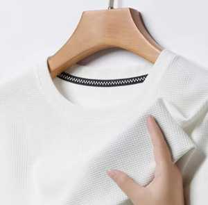 <b>Men's</b> Short Sleeve O-Neck Knitted T-Shirt 100% Cotton <b>Animal</b> Print Breathable Casual Wear Regular Fit 320g - Product Image 2