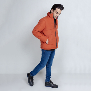 Blouson matelassé d'hiver 2026 pour homme – Qualité supérieure, effet bulle brillant, capuche rembourrée, fermeture éclair réversible, personnalisable OEM/ODM, en coton - Product Image 1