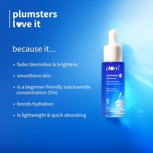 Suero Facial Plum con 5% de Niacinamida y Agua de Arroz, Ideal para Principiantes - 1.01 fl oz (30 ml), Proporciona una Piel Clara, Radiante y Luminosa - Product Image 6