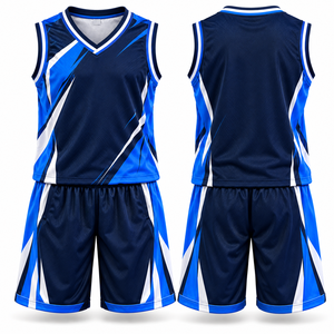 Ensemble d'uniformes de basketball personnalisés, maillot et short pour hommes, équipes adultes, imprimé par transfert thermique, 100% polyester, respirant, séchage rapide - Product Image 6