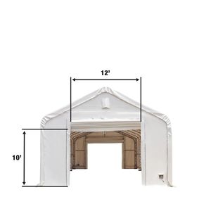 Telo di Copertura in PVC Rinforzato Serie Pro 17oz 6x9m per Capanno Attrezzi con Struttura a Doppia Traliccio TMG DT2031 PRO - Product Image 6