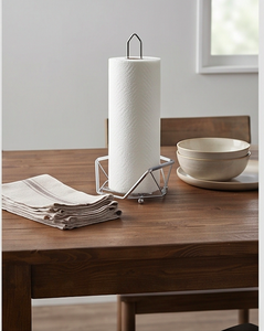 Modern Stainless Steel Hexagon <b>Paper</b> Holder Free Standing <b>Kitchen</b> Towel Dispenser Minimalist Design For <b>Kitchen</b> And Bathroom Use - Product Image 6