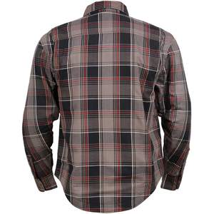 Chemise de motard en flanelle à carreaux grande taille pour homme en cuir 2025, renforcée par des fibres d'aramide pour la conduite à moto - Product Image 1