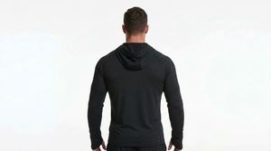Men <b>Hooded</b> Long Sleeve Training Top Comfortable Sportswear <b>Shirt</b> - Product Image 2