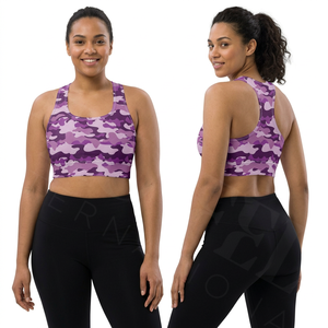 Soutien-gorge de sport tendance en tissu extensible 4 directions pour femme, maintien élevé, sans coutures, dos nageur, respirant, personnalisable pour l'entraînement et la gym - Product Image 2