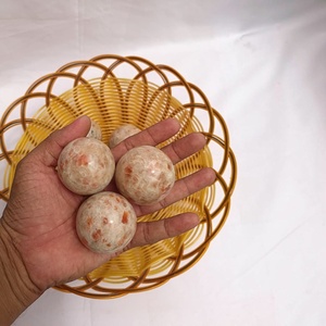 Natural Sunstone Sphere Polished Gemstone <b>Crystal</b> <b>Ball</b> Wholesale for Feng Shui Home Decor - Product Image 1