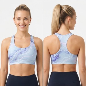 Soutien-gorge de sport MMA pour femmes, combinaison de couleurs personnalisée, haut d'entraînement imprimé, respirant, léger, matière extensible, maintien élevé - Product Image 5