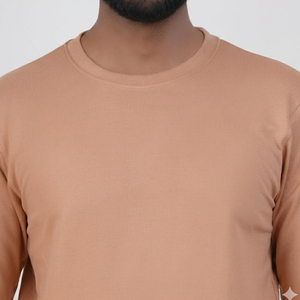 เสื้อสเวตเชิ้ตผู้ชายสีพื้นคุณภาพส่งออก คอกลม แขนยาว ทรงปกติ สวมใส่สบาย - Product Image 5
