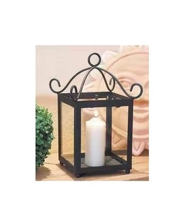 Decorative Metal Lantern <b>for</b> Modern Home Styling Wedding Table Centerpiece or Outdoor <b>Pathway</b> <b>Lighting</b> - Product Image 1