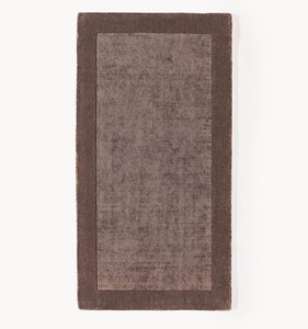Wool and Viscose High Pile Abstract boarder Carpet Modern Design Hand Tufted Cushioned Soft Large Area Decor Living Room Rug - Product Image 1