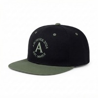 Gorra Snapback Unisex de 6 Paneles con Visera Plana, de Lujo, Estilo Vintage, con Logotipo Bordado Personalizado, de Rendimiento, de Sarga, a la Moda, Venta al por Mayor