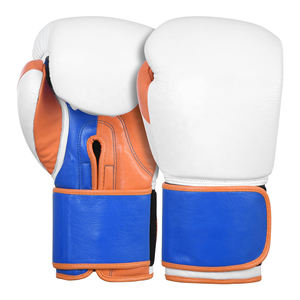 Guantes de boxeo de cuero con cordones, confiables y duraderos, con logo personalizado, guantes de boxeo de cuero genuino, guantes de boxeo de cuero nuevos. - Product Image 1