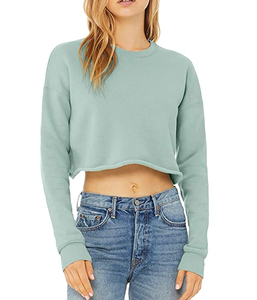 Sweat-shirt court personnalisé pour femme, vêtement décontracté, nouveau modèle, pull-over court oversize pour femme - Product Image 3