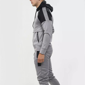 Chándal Deportivo para Hombre con Capucha y Cremallera Completa, Informal, para Otoño, Transpirable, de Poliéster, Corte Regular, con Bolsillos Laterales - Product Image 3