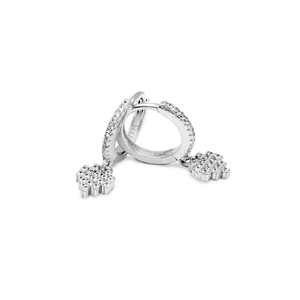 Zarkan Pure Silver Diamond <b>Earrings</b>-All Attraction on You - Product Image 3