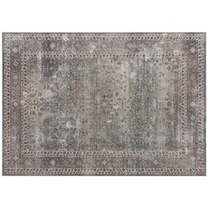 Tappeto Lavabile in Lavatrice 8x10, Antiscivolo, Tradizionale, Copertura per Pavimento, Forma Personalizzata, Pieghevole, Marrone Scuro Misto per Soggiorno - Product Image 1
