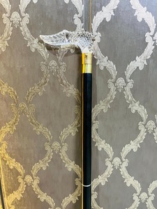 Transparent Rosewood and <b>Brass</b> Walking Stick with 3-Fold Clear Handle-Multifunction Polished Design From Uttarakhand - Product Image 4