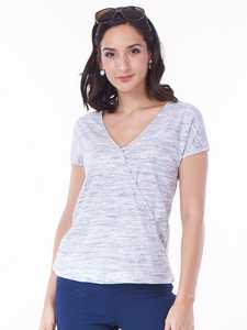 Blusa Premamá Bmama con Cuello en V, Manga Corta, Botones Frontales, para Lactancia, Venta al Por Mayor - Product Image 4