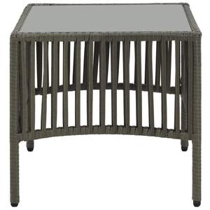 Conjunto de Tumbonas de Ratán Gris de Polietileno (PE) con Acero con Recubrimiento en Polvo, Muebles Duraderos para Exteriores - Product Image 4