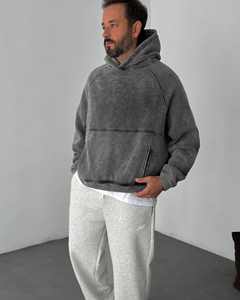 Nueva Sudadera con Capucha Oversize de Moda, Unisex, Estilo Vintage, con Bordado Desgastado, Lavado Ácido, Sudadera Personalizada para Hombre - Product Image 4