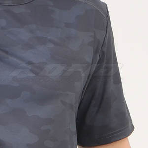 T-shirt de musculation pour hommes, t-shirt de sport pour hommes, tissu extensible respirant à séchage rapide, coupe ajustée pour la musculation - Product Image 6